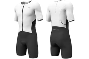 Lo.gas Men's Triathlon Suit Trisuit Race Skinsuit Cycling Speed Suit Swimskin Bike Swim Run