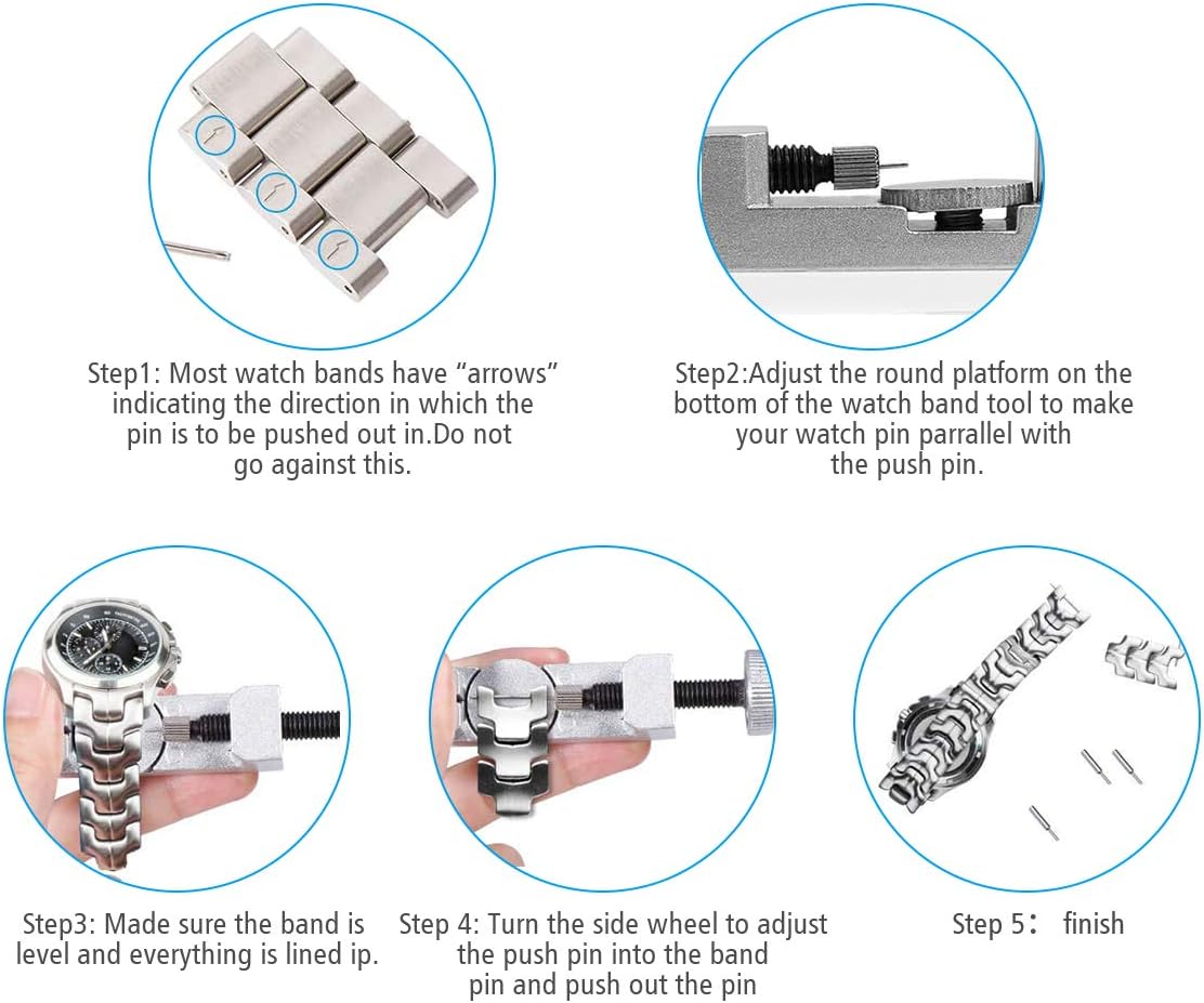 Watch Band Tool Kit - Watch Link Remover, Spring Bar Tool Set for Watch Repair and Watch Band Replacement: Home Improvement