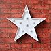 Battery Operated Night Light LED Marquee Sign with Wireless Remote Control for Kids' Room, Bedroom, Gift, Party, Home Decorations(White Star)