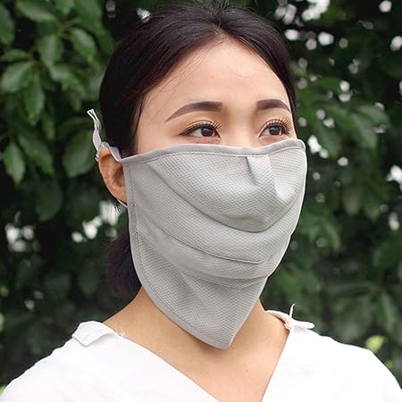 Amazon Co Jp Neobody フェイスカバー Uvカット 洗える マスク 冷感 吸汗速乾 メッシュ 通気性 顔 防塵 花粉症 紫外線対策 日焼け防止 熱中症対策 メガネが曇らない 息苦しくない 装着便利 レディース スポーツ アウトドア