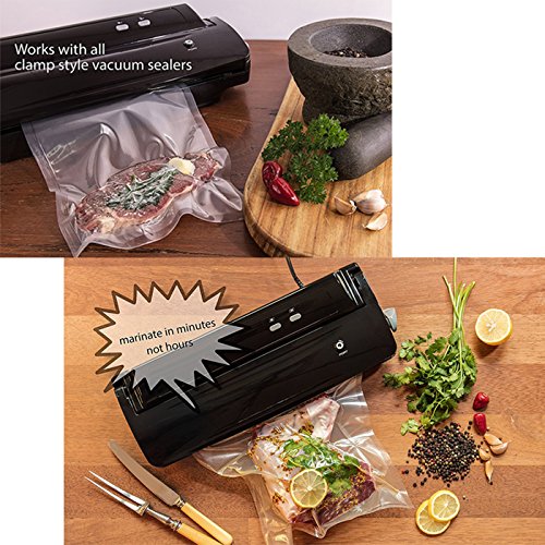 Vacuum Sealer Rolls, Large 5.9"x196.8" and 7.87"x196.8" Sous Vide Bags, Commercial Grade Plastic, Food Vac Storage & Seal, BPA-Free, Microwave & Freezer Safe
