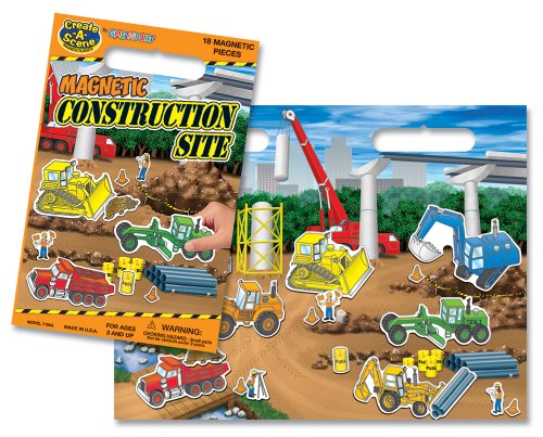 3 Create+A+Scene+Magnetic+Playset+Construction+Site