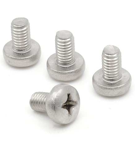 200 License Plate Screws – 6mm X 12mm, Silver Metal, Fit - Foto 5