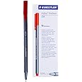 Staedtler Triplus Fineliner Pens, 0.3mm, Red, Pack of 10 (334-2)