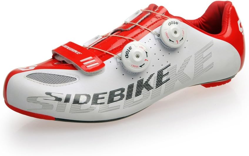 SIDEBIKE Carbon Cycling Shoes Professional Road Bike Shoes for Men and Women, Ultralight,Pls choose one size larger