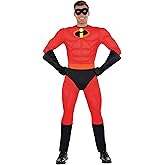 Party City Mr. Incredible Halloween Costume for Men, Disney, The Incredibles with Gloves and Mask