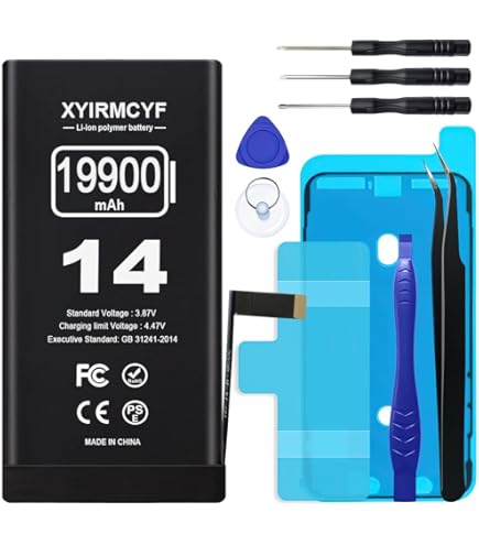 Amazon.com: XYIRMCYF 13200mAh Super Capacity Battery Compatible