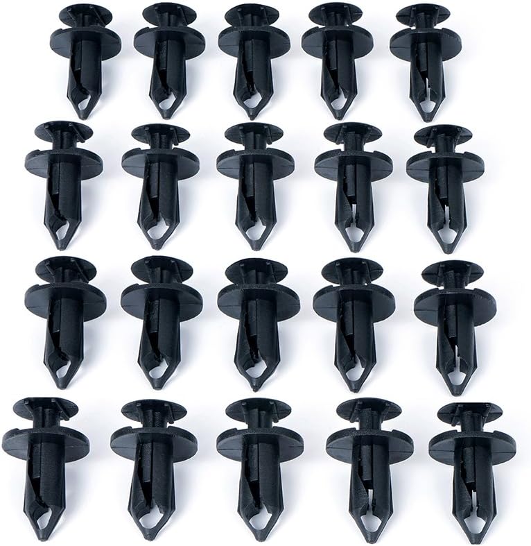 Xprite 20pcs Grill Grille Fastener Rivet Push Pin Clips Retainer for 2007-2018 Jeep Wrangler