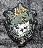 US Army Special Forces Skull Sword and Snake 3.0 Inch Patch (PVC Rubber-MTF12)
