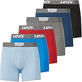 Levi's Mens Boxer Briefs Breathable Cotton Underwear for Men Pack of 6