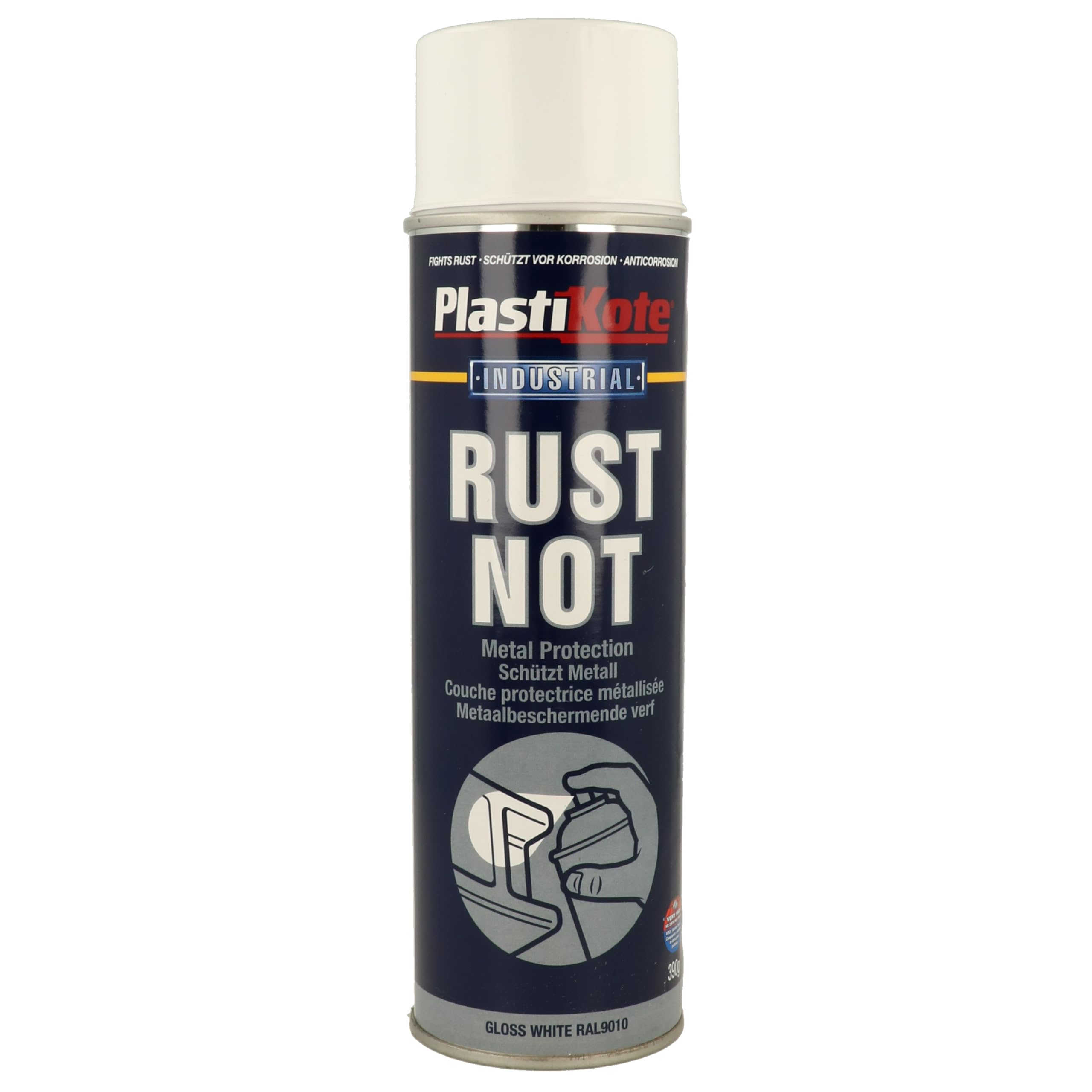Plasti-kote 781 500ml Rust Not Gloss - White