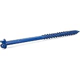 CONFAST 1/4" x 4" Hex Head Concrete Screw Anchor with Drill Bit for Anchoring to Masonry, Block or Brick (100 per Box)