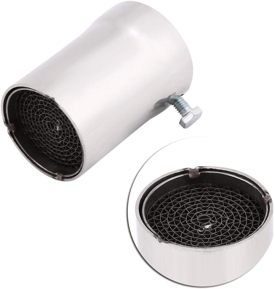 Duokon 51mm Universel Tuyau de Silencieux dEchappement Adaptateur de Tuyau dEchappement de Moto dAcier Inoxydable /Éliminateur de Bruit 4