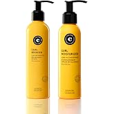 COCUNAT Curly Method 2-Step: Leave-In + Curl Booster Gel 8.45 + 5.07 fl oz | 2-step curl kit: Leave-In Moisturizer to detangle and hydrate + Curl Booster Gel to define and fight frizz. Sulfate-free.