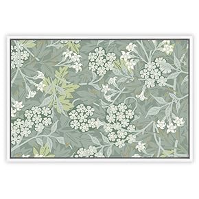 SIGNWIN Framed Canvas Wall Art Floral Pattern Canvas...