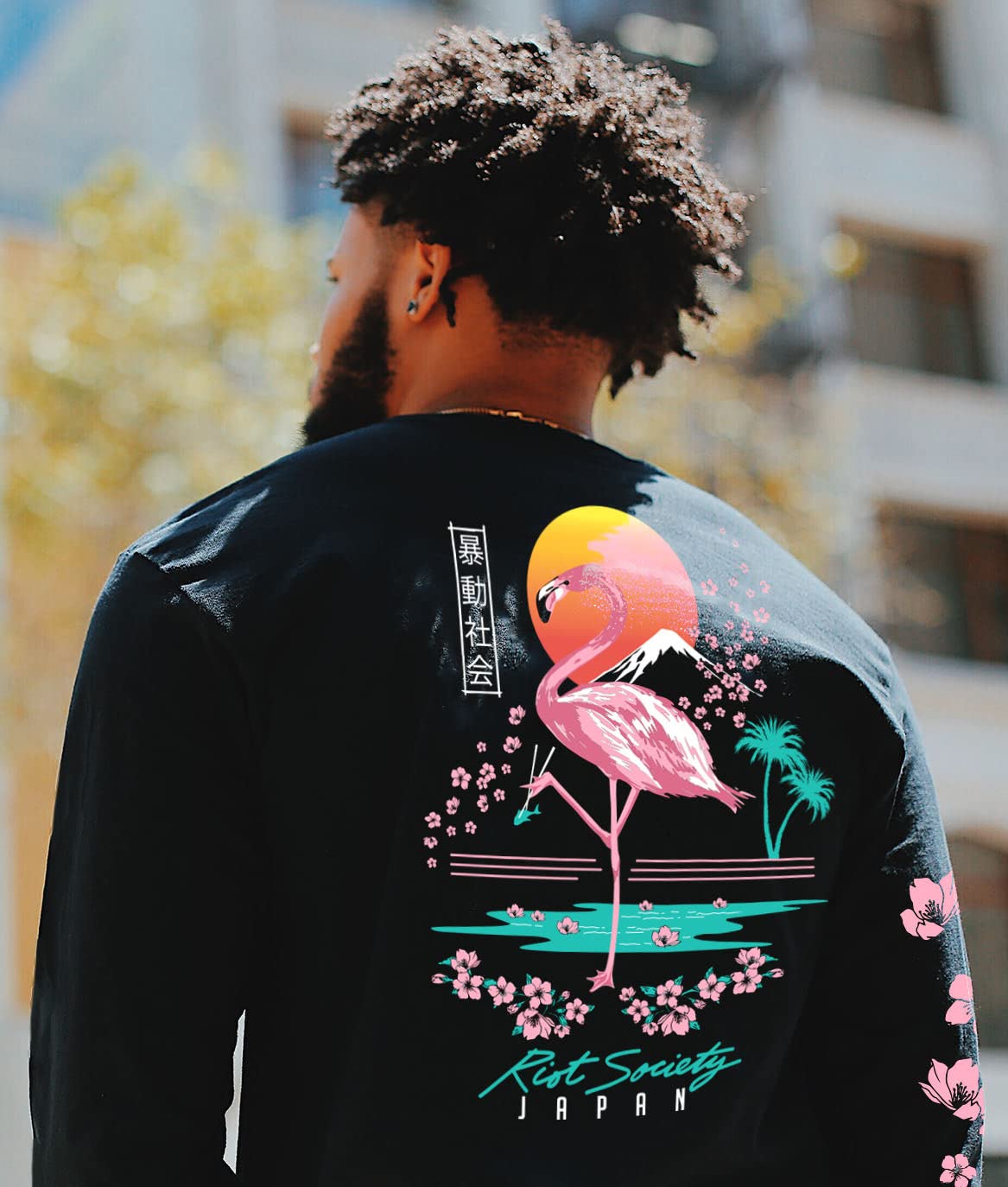 Riot Society Men's Long Sleeve Graphic and Embroidered Fashion T-Shirt