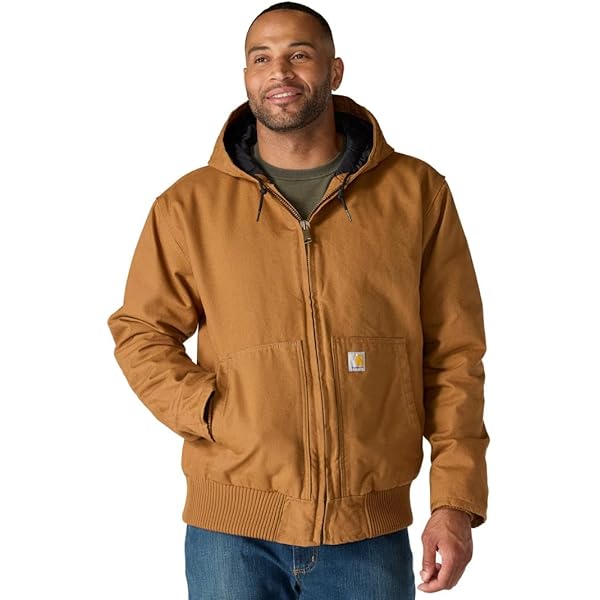 Amazon.com: CarharttMenLoose Fit Firm Duck Insulated Flannel-Lined