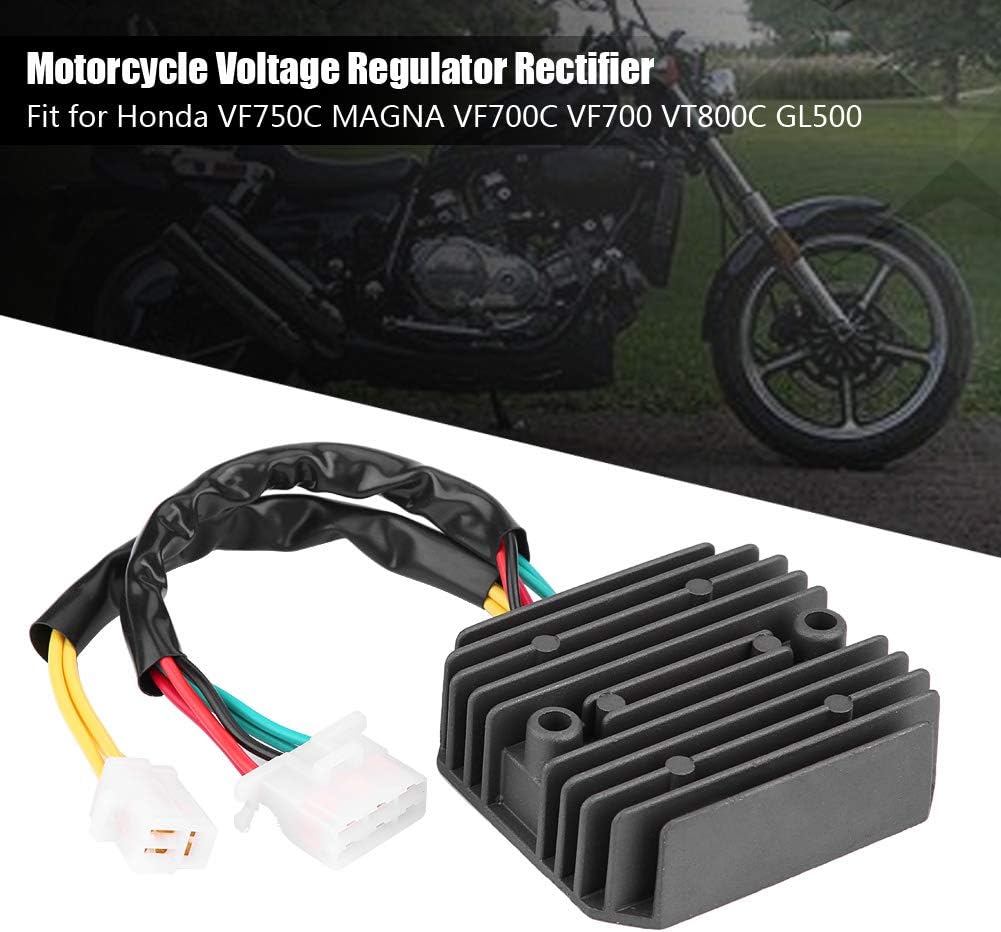 KIMISS Voltage Rectifier Voltage Regulator Rectifier Motorcycle Connector Aluminum Alloy Motorcycle Voltage Stabilizer for VF750C MAGNA VF700C VF700 VT800C GL500 - Image 4