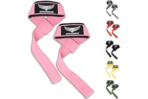 Gym Maniac GM Wrist Straps for Weight Lifting - Gym Accessories for Men and Women - Workout Equipment for Better Exercise Support - Adjustable Grip