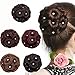 kemilove Women Curly Chignon Clip in Elastic Fake Hair Bun Hairpiece Extension Accessories Synthetic Hair Style (B)thumb 4