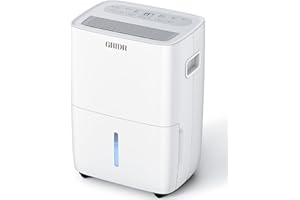 GRIDR 2500 Sq.Ft Energy Star Dehumidifier for Basement, Max 42 Pint/D, 5.5L Water Tank, Dehumidifiers for Home Large Room Bedroom Bathroom with Drain Hose, Intelligent Humidistat, Auto Defrost, 24H Timer