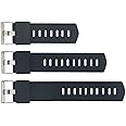 Extender Bands for Compatible with Google Pixel Watch 3 (45mm), Fitbit Sense 1 2, Fitbit Versa 2 3 4, Fitbit Charge 2 3 4 5 6 Watch Band, Extender Band for Extra Large Size Wrist or Ankle Wear (Black)