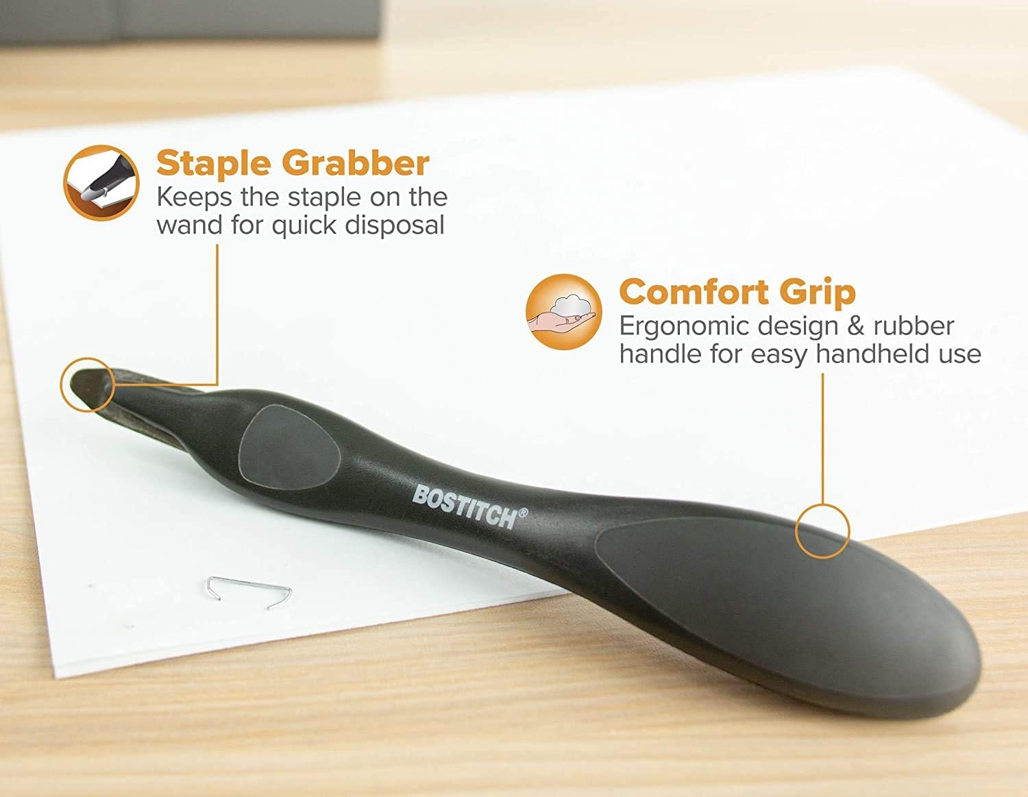 Bostitch Professional Magnetic Easy Staple Remover, Black (40000M-BLK), 3 Pack : Office Products