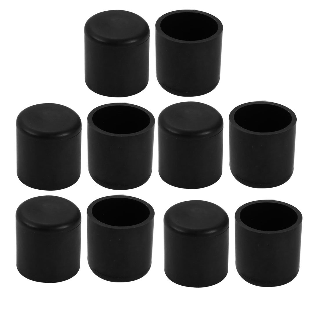 sourcingmap 19mm Inner Diameter Chair Leg Floor Protectors Table Feet Tips Covers Caps 10pcs