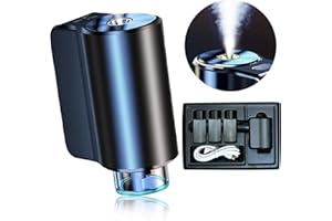 WADFEY Car Air Freshener Diffuser Adjustable Concentration Car Diffusers for Essential Oils,Smart Car Air Freshener Vent Clips for Car, Office, Bathroom(Diffuser+3pcs Oils,Cologne,Chanel,White Tea)