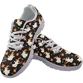 Jeiento Women Trainers Sports Running Shoes Causal Travel Walking Flat Shoe Lace-up Breathable for Lady Teenager Girls
