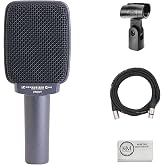 Sennheiser E609 Silver Instrument Microphone Bundle with 20ft XLR Cable + Cleaning Cloth (3 Items)