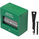 QANYEGN Emergency Exit Release Button, Resettable Break Glass Fire Door Button Alarm Switch, Control Access Suitable for Home Factory Hotel Security