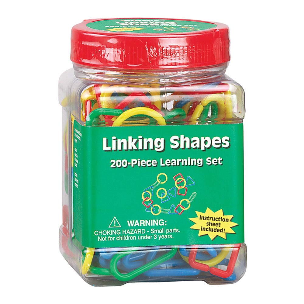 Eureka Learning Tool Tubs, Linking Shapes, Pack of 6