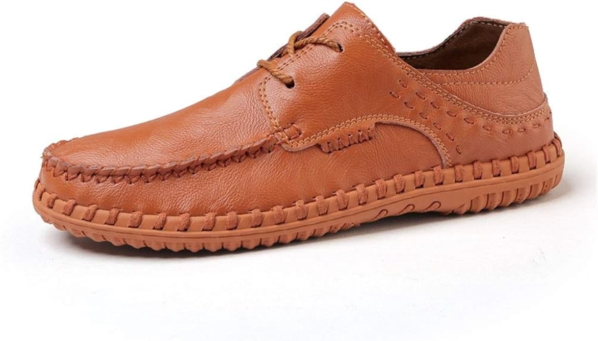 Men's Penny Loafers Casual Driving Boat Shoes Laceup Synthetic Leather