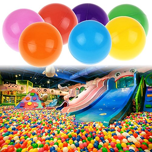 E Support™ 300PCS Colorful Plastic Ball Pit Balls Baby Kids Tent Swim Toys Ball Pool Ball Ocean Ball