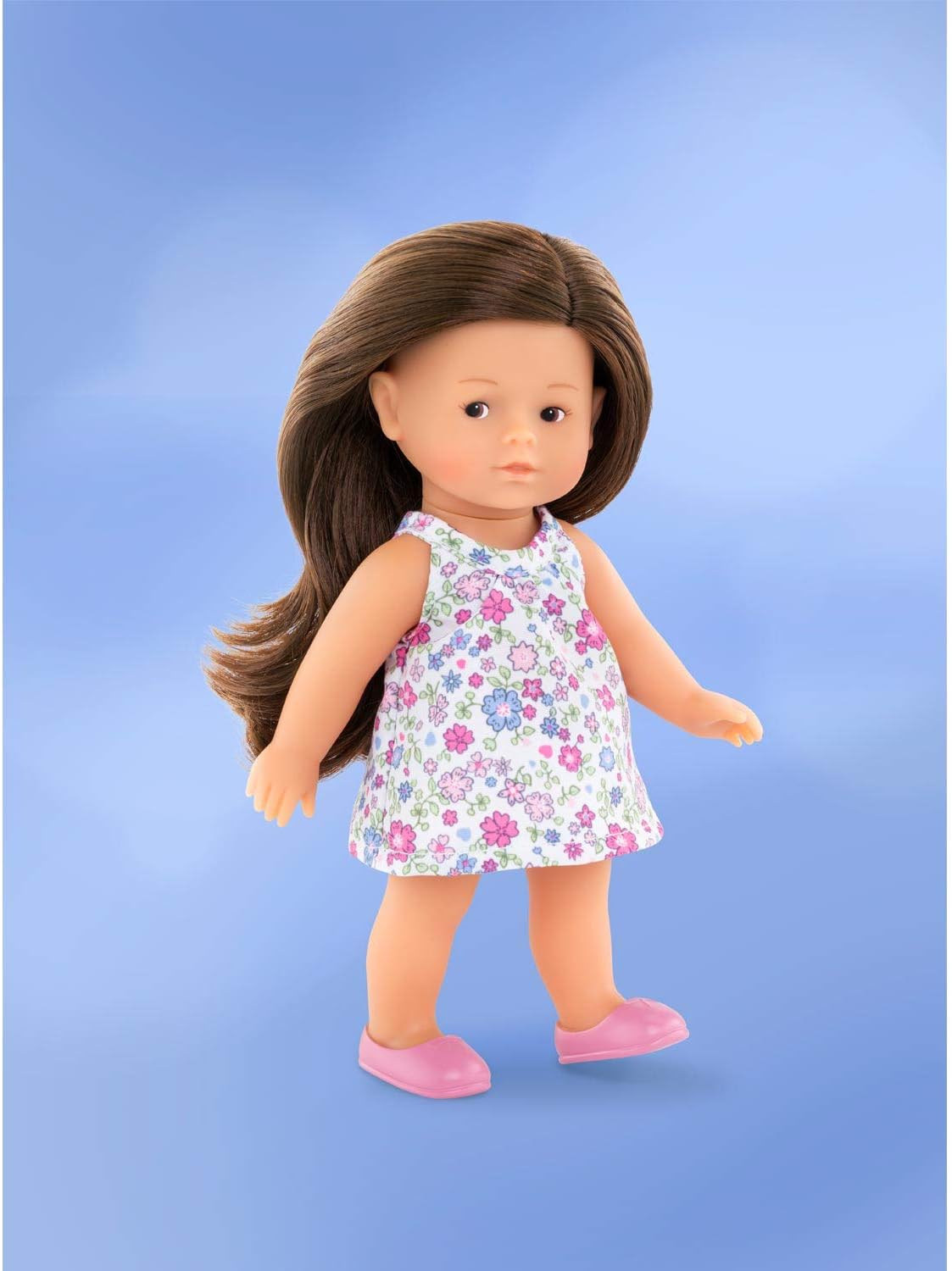 Corolle 9000240020 Romy Brunette Les Trendies Mini Corolline 20 cm, French Doll with Charm and Vanilla Fragrance, 20 cm - Image 4