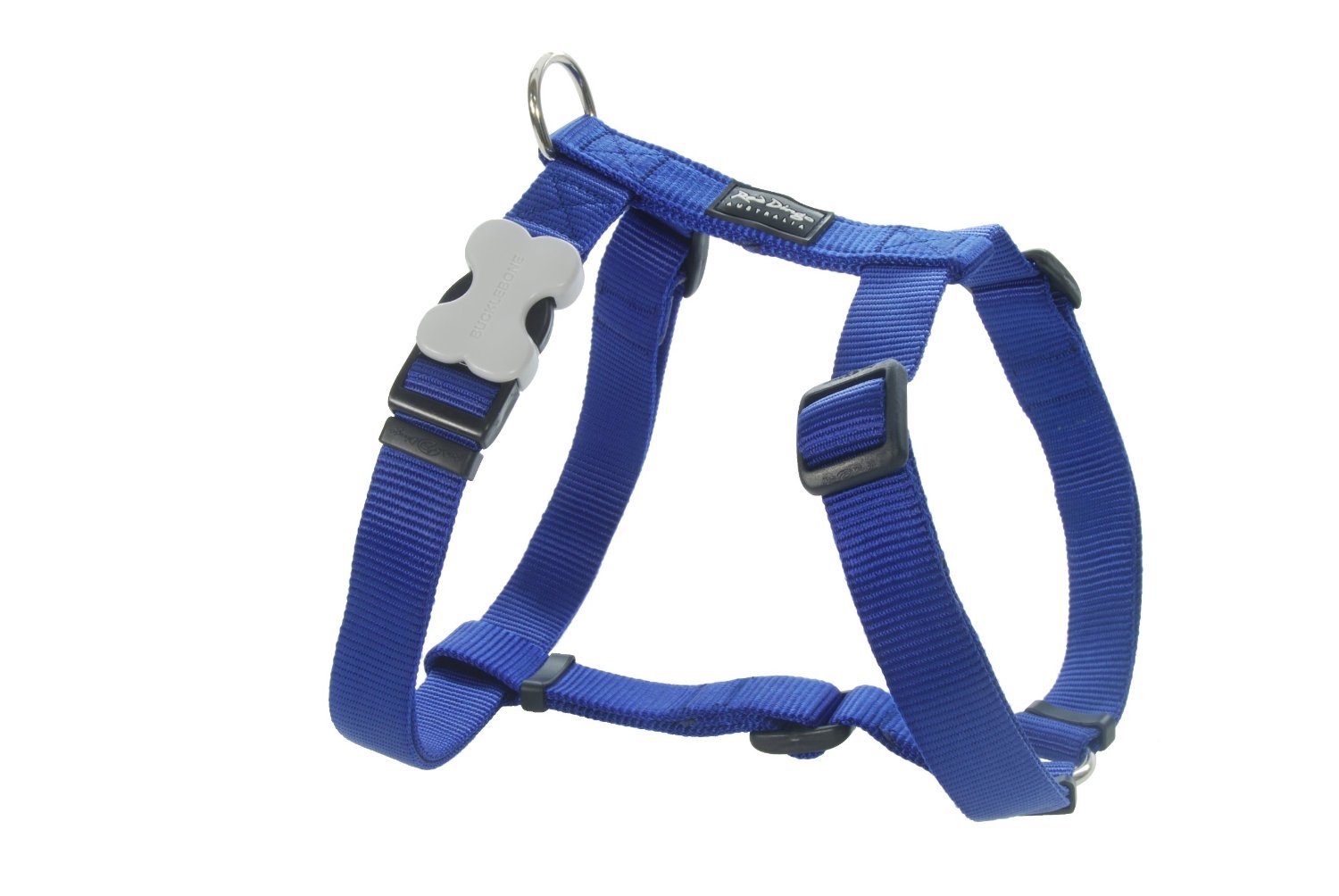 Red Dingo Dog Harness Plain, Dark Blue, Large 25mm