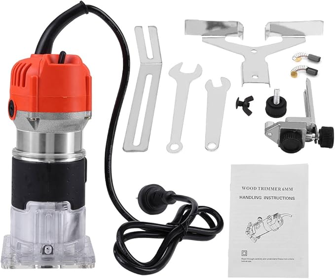 Wood Trimmer, 1/4" Electric Hand Trimmer Wood Laminate Palm Router