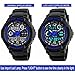 Takyae Children Kid Watches LED Digital Quartz Watch Boy And Girl Student Multifunctional Waterproof Wristwatches S - Blue