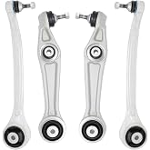 HTRUIKEI Front Lower Control Arm for Tesla Model S &amp; X | 4pcs Suspesion Control Arm Kit w/ Ball Joints for Tesla Model S 2012-2021, Model X 2016-2021； 104157000A, 104895100A