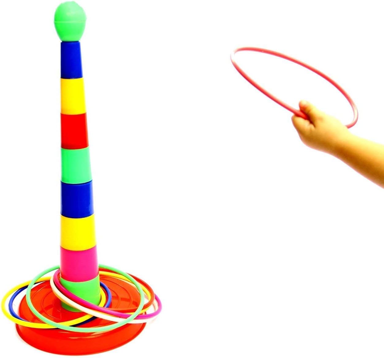 dazzling toys Ring Toss Game Set 46 Centimeters 18 Inches Colorful