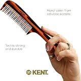 KENT Handmade Detangling Comb for Women - Coarse & Fine Teeth 158mm view 5