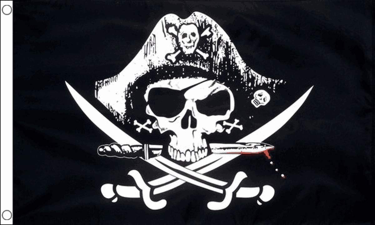 Crossed Sabres Flag 5 x 3 FT - 100% Polyester With Eyelets FlagSuperstore©