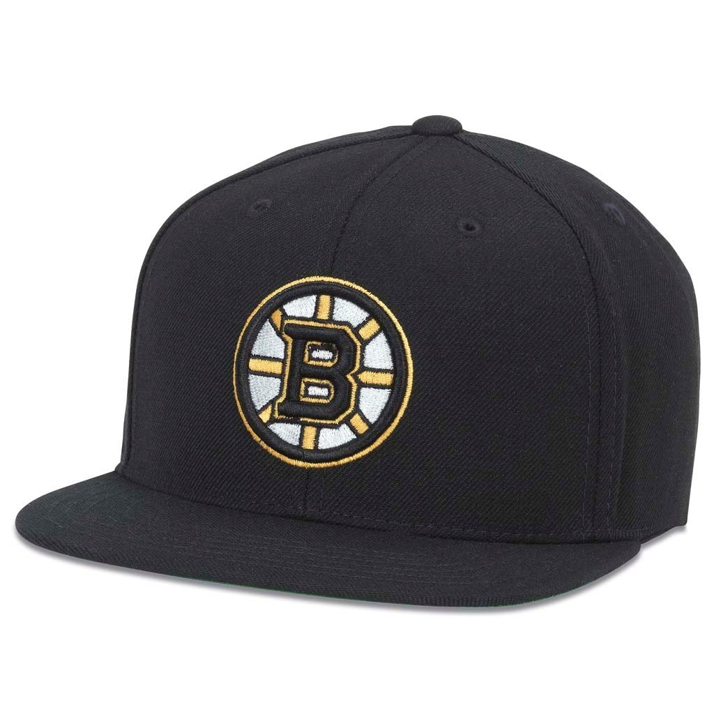 AMERICAN NEEDLE 400 Series NHL Team Hat, Boston Bruins, Black (400A2V-BBR)