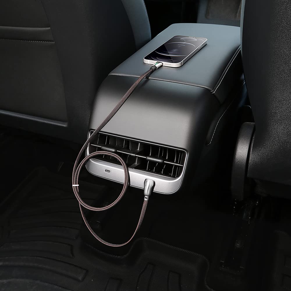 ShowEv Tesla Model 3/Y Phone Charging Cable Car Data Cable Compatible with iPhone (Type C to iPhoneLightning)