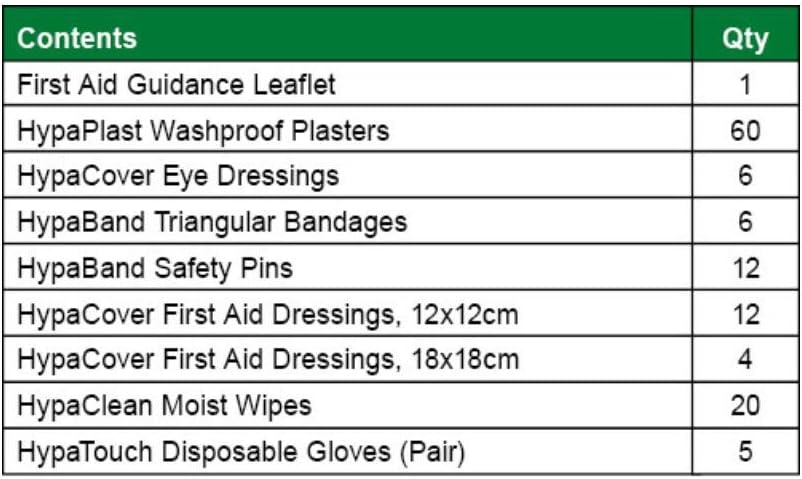 HSE 10 Person Workplace First Aid Kit (with Accident Book): Health & Personal Care