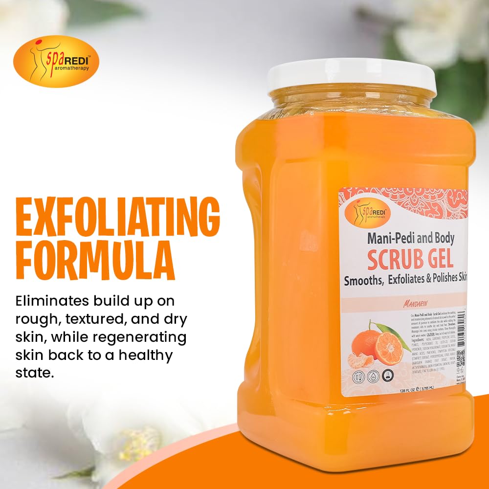 Spa Redi Pedi Scrub Gel - Mandarin (Gal)