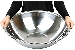 VELVOSE Stainless Steel Mixing Bowl Extra Large, 17-Quart, 18.5 inch (Diameter), 5.3 inch (Height) Mixing Bowl 18.5" (1)