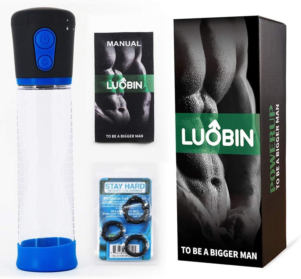 Electric Men's Magnification Enhanced Vacuum Pennis Pump Training Delay Extension Training Device, Men's Couple Gifts Easy to Use, Secret Shipping