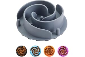 Slow Feeder Dog Bowls Insert, Animire Soft Silicone Slow Eating Dog Food Bowl for Small, Medium and Large Dogs, Compatible with Regular and Elevated Dog Bowls